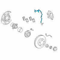 OEM 2019 Toyota Tundra ABS Sensor Wire Diagram - 89516-0C040