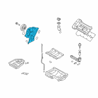 OEM Kia Borrego Cover-Timing Chain, F Diagram - 213513C830