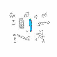 OEM 2008 Ford F-350 Super Duty Shock Diagram - 7C3Z-18124-AKA