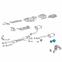 OEM Lexus BAFFLE Sub-Assembly, Exhaust Diagram - 17408-31120