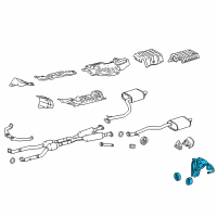 OEM 2017 Lexus IS350 Hook Sub-Assembly, Trans Diagram - 51096-24010