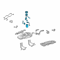 OEM Toyota Fuel Pump Diagram - 77020-04061