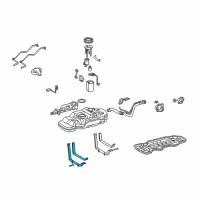 OEM 2013 Toyota Tacoma Fuel Tank Mount Strap Diagram - 77601-04050