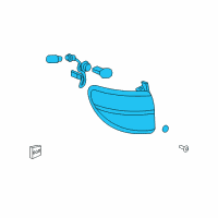 OEM Saturn Tail Lamp Assembly Diagram - 25954939