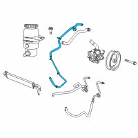 OEM 2014 Dodge Durango Hose-Power Steering Return Diagram - 5154407AG