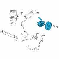 OEM 2011 Dodge Durango Power Steering Pump Diagram - 68068641AB