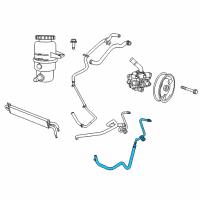 OEM 2015 Jeep Grand Cherokee Hose-Power Steering Return Diagram - 52124650AH