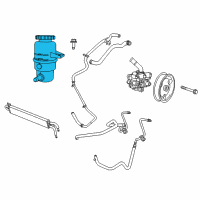 OEM 2014 Dodge Durango Reservoir-Power Steering Fluid Diagram - 68068967AC