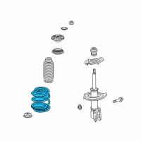 OEM Cadillac Coil Spring Diagram - 20907392