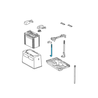OEM 1999 Lexus GS400 Bolt, Battery Clamp Diagram - 74451-30100