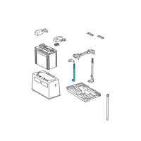 OEM 1999 Lexus GS300 Bolt, Battery Clamp Diagram - 74451-30100