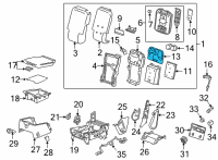 OEM 2020 GMC Sierra 3500 HD Cup Holder Diagram - 84714629