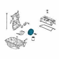 OEM Pulley, Complete Crank Diagram - 13810-5A2-A01