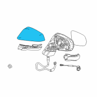 OEM 2020 Lexus RX350 Cover, Outer Mirror Diagram - 87915-0E060-E0
