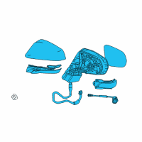 OEM 2022 Lexus RX450h Mirror Assembly, Outer R Diagram - 87910-0E251-B2