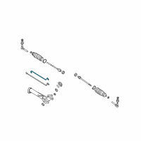 OEM 1999 Pontiac Grand Am Pipe Asm, Steering Gear(Long) Diagram - 26053451