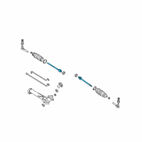 OEM 2000 Pontiac Grand Am Rod Kit, Steering Linkage Inner Tie Diagram - 26073562