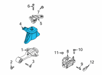 OEM 2021 Hyundai Sonata Bracket Assembly-Engine MTG Diagram - 21810-L1150