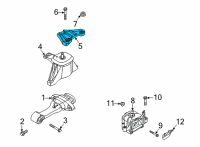 OEM 2022 Hyundai Sonata Bracket-Engine MTG Support Diagram - 21825-L7100