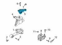 OEM 2020 Hyundai Sonata Bracket-Engine MTG Support Diagram - 21825-L5100