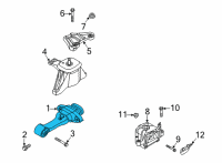 OEM 2021 Kia Sorento Bracket Assy-Roll Ro Diagram - 21950L1200