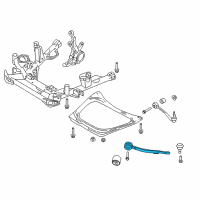 OEM 2002 BMW X5 Rubber Mounting Right Tension Strut Diagram - 31-12-6-769-718