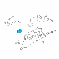 OEM Ford Flex Cup Holder Diagram - 8A8Z-7413560-AC