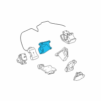 OEM 1998 Toyota 4Runner Bracket, Engine Mounting, Front RH Diagram - 12311-62030