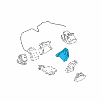 OEM 1996 Toyota Tacoma Bracket, Engine Mounting, Front LH Diagram - 12315-62040