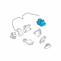 OEM Toyota Tacoma Rear Mount Diagram - 12371-07030