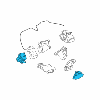 OEM Toyota Front Mount Diagram - 12361-62160