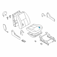 OEM 2004 Infiniti G35 Pad-Front Seat Cushion Diagram - 87311-AM000