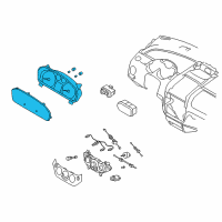 OEM Chevrolet Aveo5 Cluster Assembly Diagram - 96878237