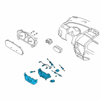 OEM 2007 Chevrolet Aveo Heater Control Diagram - 96650500