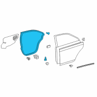 OEM 2014 Toyota Camry Surround Weatherstrip Diagram - 67872-06090