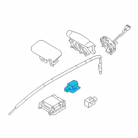 OEM 2010 Hyundai Santa Fe Sensor Assembly-Side Impact, Front Diagram - 95920-0W500