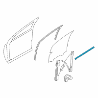 OEM Lincoln MKX Inner Weatherstrip Diagram - 7T4Z-7821457-A