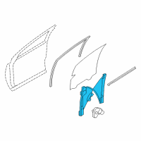 OEM Ford Edge Window Regulator Diagram - 7T4Z-7823201-A