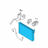 OEM Chrysler Cooler-CONDENSER And Trans Cooler Diagram - 68002779AA