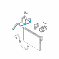 OEM 2005 Chrysler Pacifica Line-A/C Suction Diagram - 5103431AA