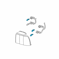 OEM Ford Explorer Stop Lamp Bulb Diagram - 4L3Z-13466-AB