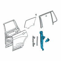 OEM 2021 Cadillac XT6 Window Regulator Diagram - 84198462