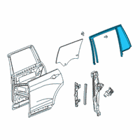 OEM 2022 Cadillac XT6 Run Weatherstrip Diagram - 84914827