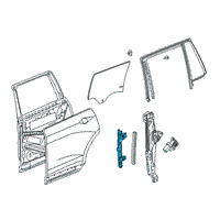 OEM 2021 Cadillac XT6 Window Guide Diagram - 84678231