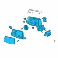 OEM Chevrolet Silverado 1500 LD Mirror Assembly Diagram - 84823221