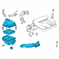 OEM 2011 Chevrolet Volt Air Cleaner Assembly Diagram - 20871246