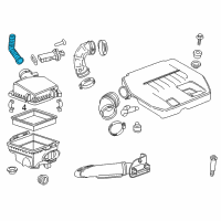 OEM 2014 Cadillac ELR Air Hose Diagram - 23109220