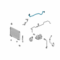 OEM 2014 Lexus RX350 Pipe Sub-Assy, Suction Diagram - 88707-0E010