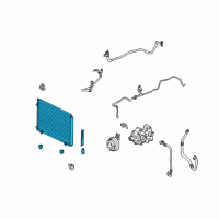 OEM Lexus CONDENSER Assembly Diagram - 88460-0E030
