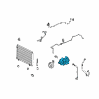 OEM 2012 Lexus RX350 Compressor Assembly Diagram - 88320-48220